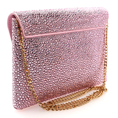 Versace Crystal La Medusa Envelope Clutch Pink 3 of 9