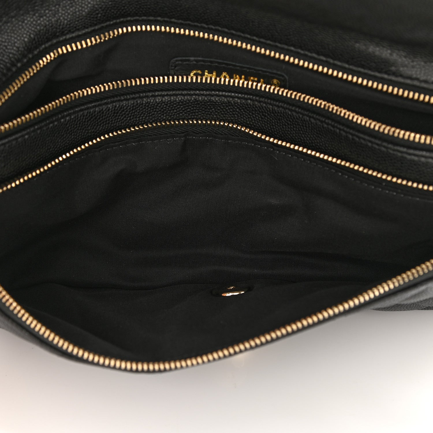 Chanel Caviar Quilted Flap Clutch Black 6 of 10