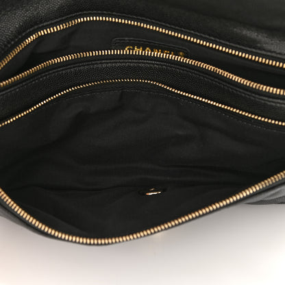 Chanel Caviar Quilted Flap Clutch Black 6 of 10