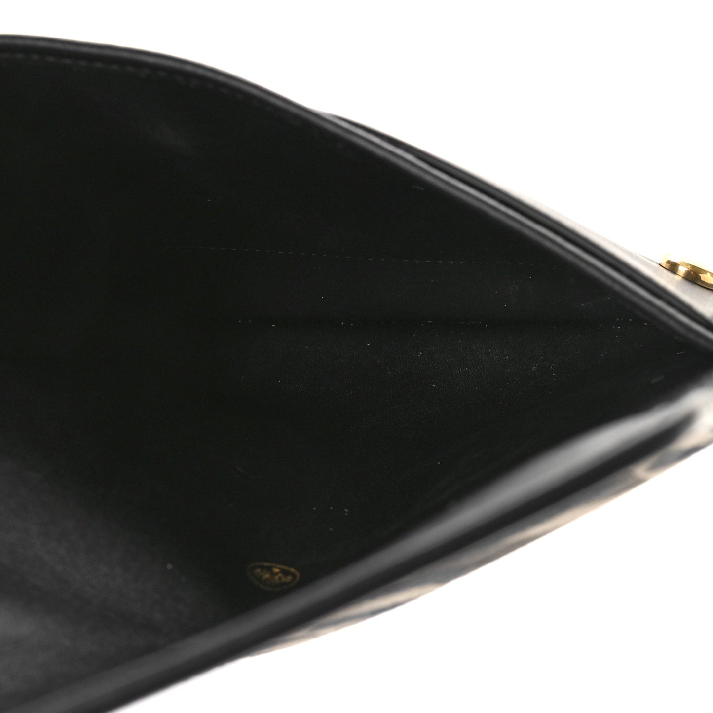 Econyl Nylon Jacquard Calfskin Wallet Black