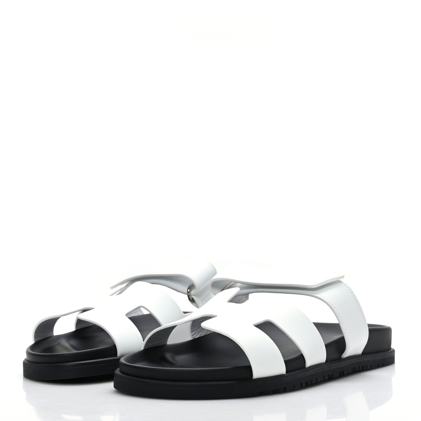 Calfskin Womens Chypre Sandals 41 White