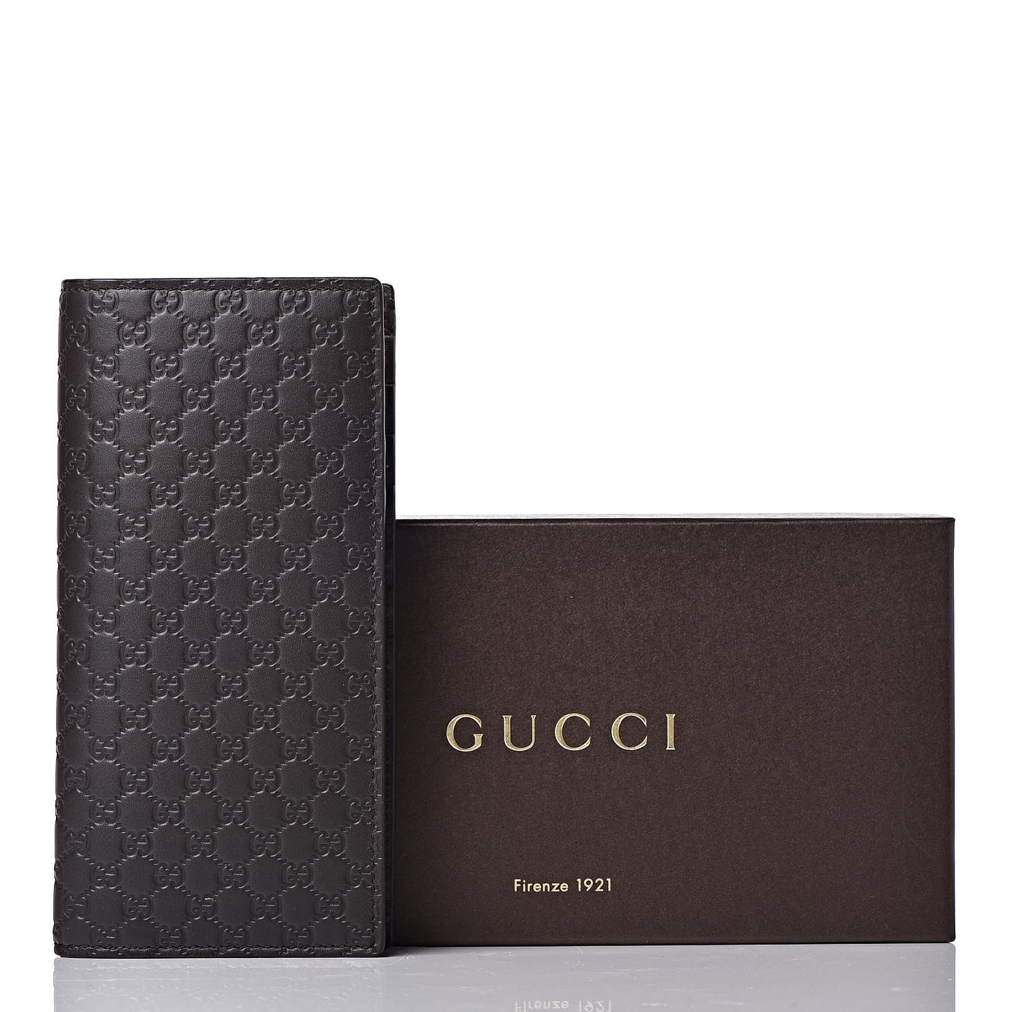 Microguccissima Bi-Fold Organizer Wallet Testa di Moro