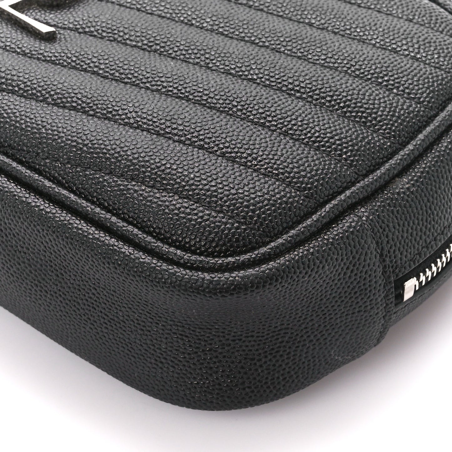 Grain De Poudre Matelasse Monogram Mini Lou Camera Bag Black