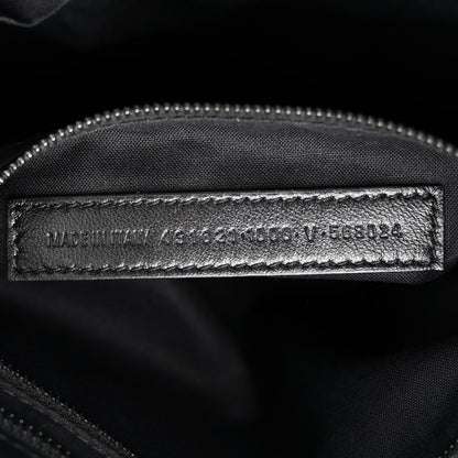 Balenciaga Matte Supple Lambskin Crocodile Embossed Classic Black Hardware S City Black 7 of 16