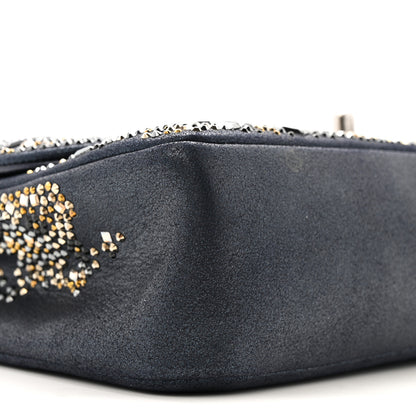 Chanel Oxidized Goatskin Strass Buonasera Medium Flap Dark Blue 9 of 12