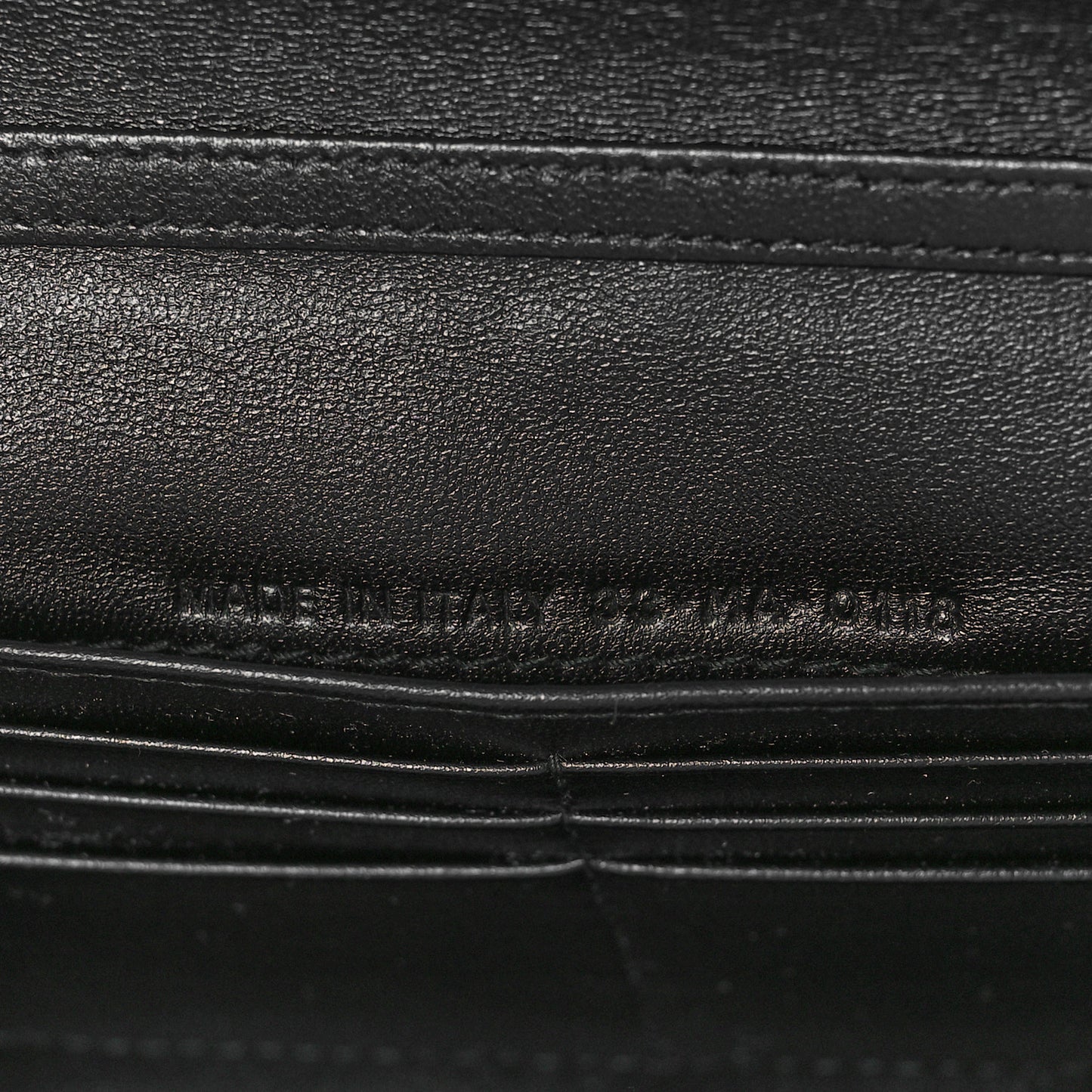 Grained Calfskin Cannage Lady Dior Rendezvous Chain Wallet Black