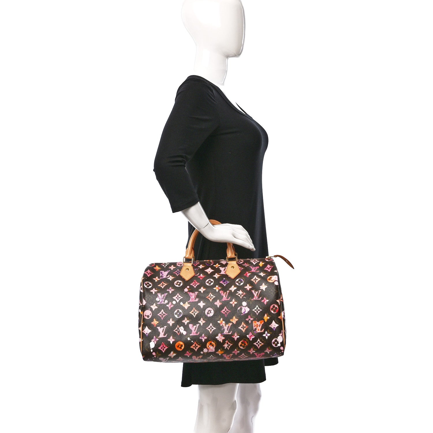 Louis Vuitton Watercolor Aquarelle Speedy 35 Brown 2 of 9