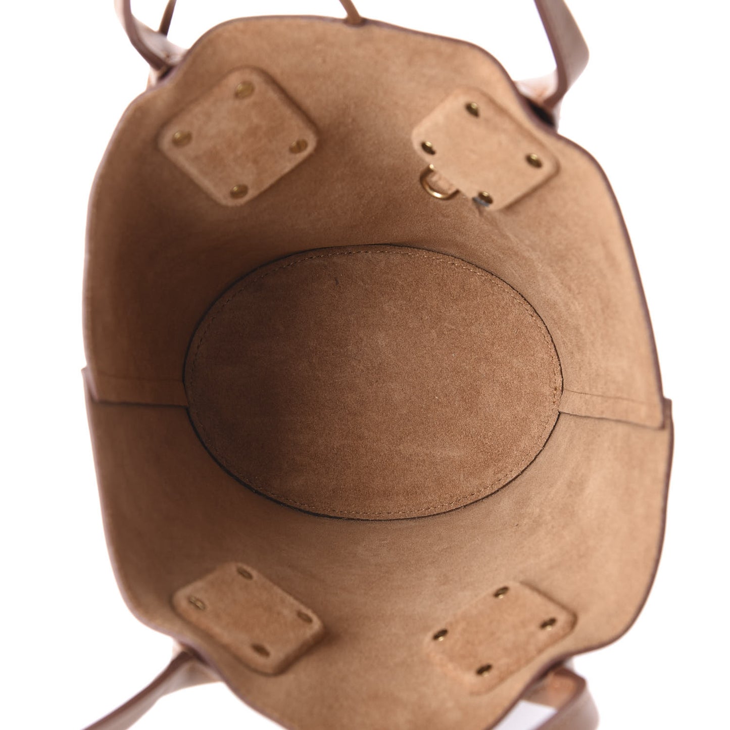 Calfskin Small Basket Tote Clay