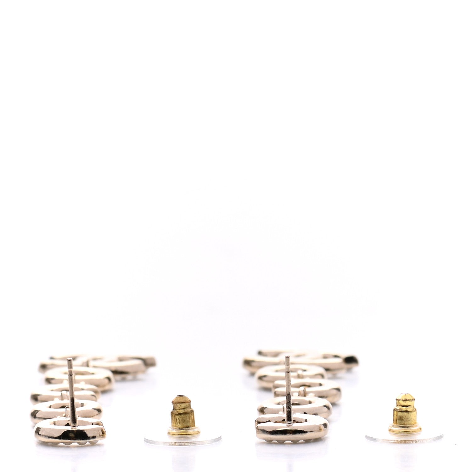 Chanel Pearl Coco Drop Earrings Gold 3 of 5