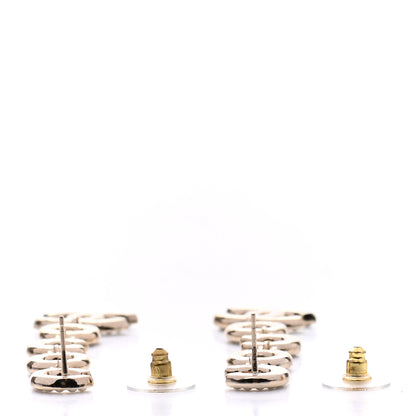 Chanel Pearl Coco Drop Earrings Gold 3 of 5