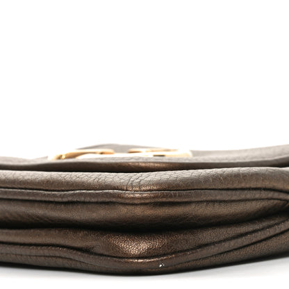 Gucci Metallic Pebbled Calfskin Small 1973 Chain Shoulder Bag Winter Leaf 9 of 9