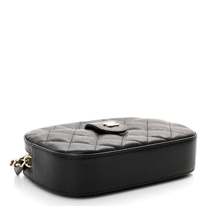 Chanel Caviar Quilted Chain Camera Bag Black 4 of 10