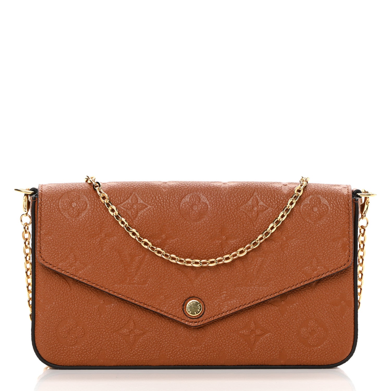 Louis Vuitton Empreinte Pochette Felicie Chain Wallet Cognac 2 of 13