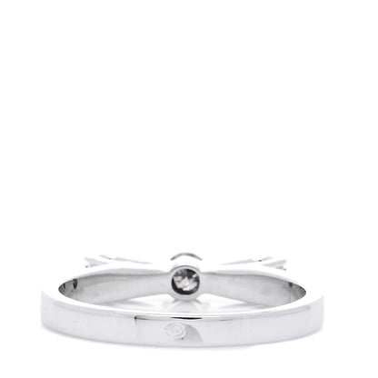 Chanel 18K White Gold Diamond Ruban Ring 51 5.75 3 of 6
