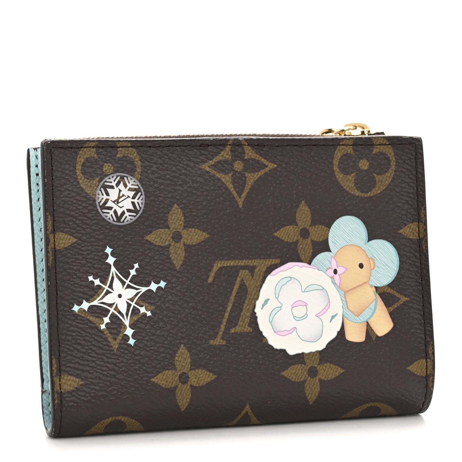 Louis Vuitton Monogram Snow Show Lisa Wallet Azur Frost 3 of 10
