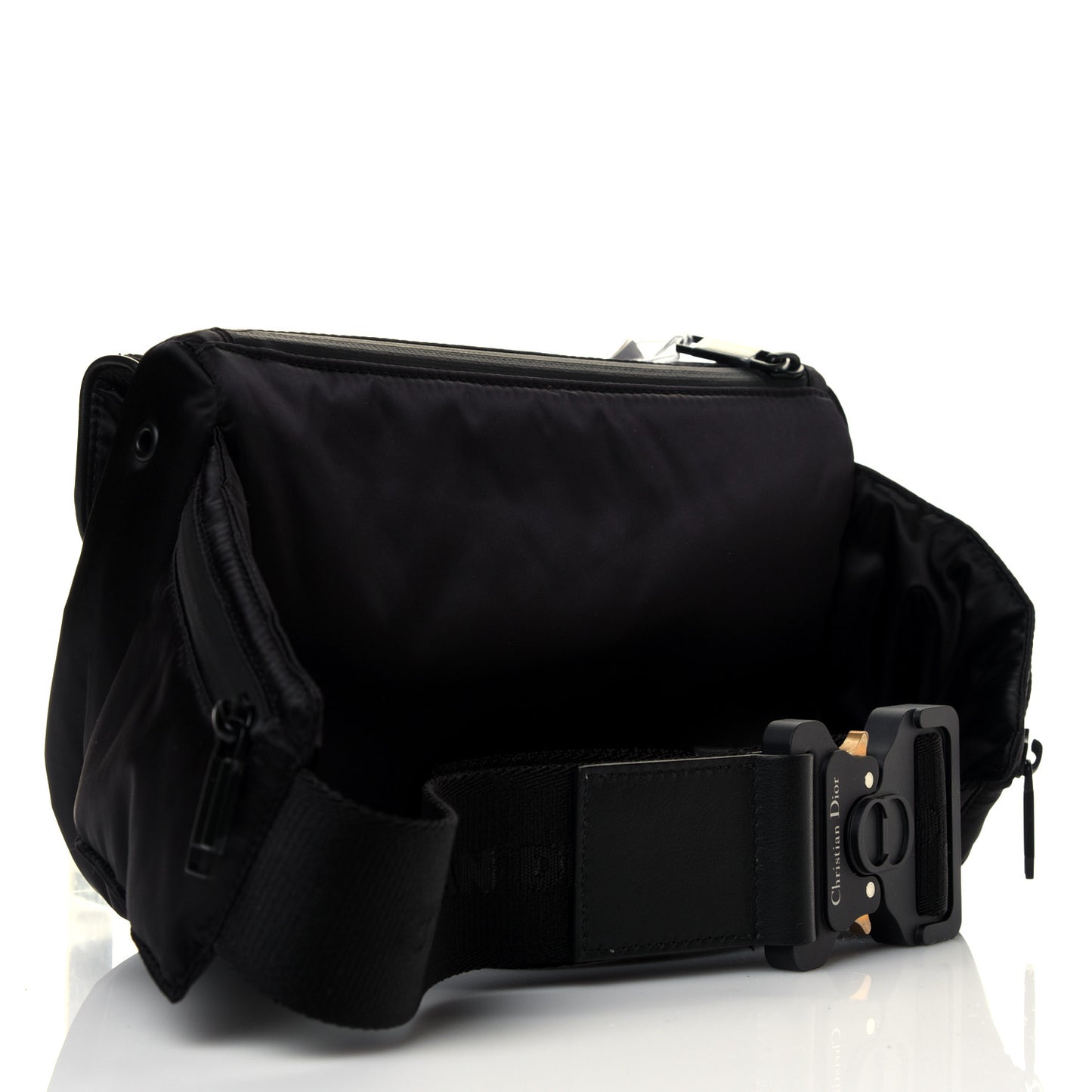Nylon Saddle Belt Bag Black