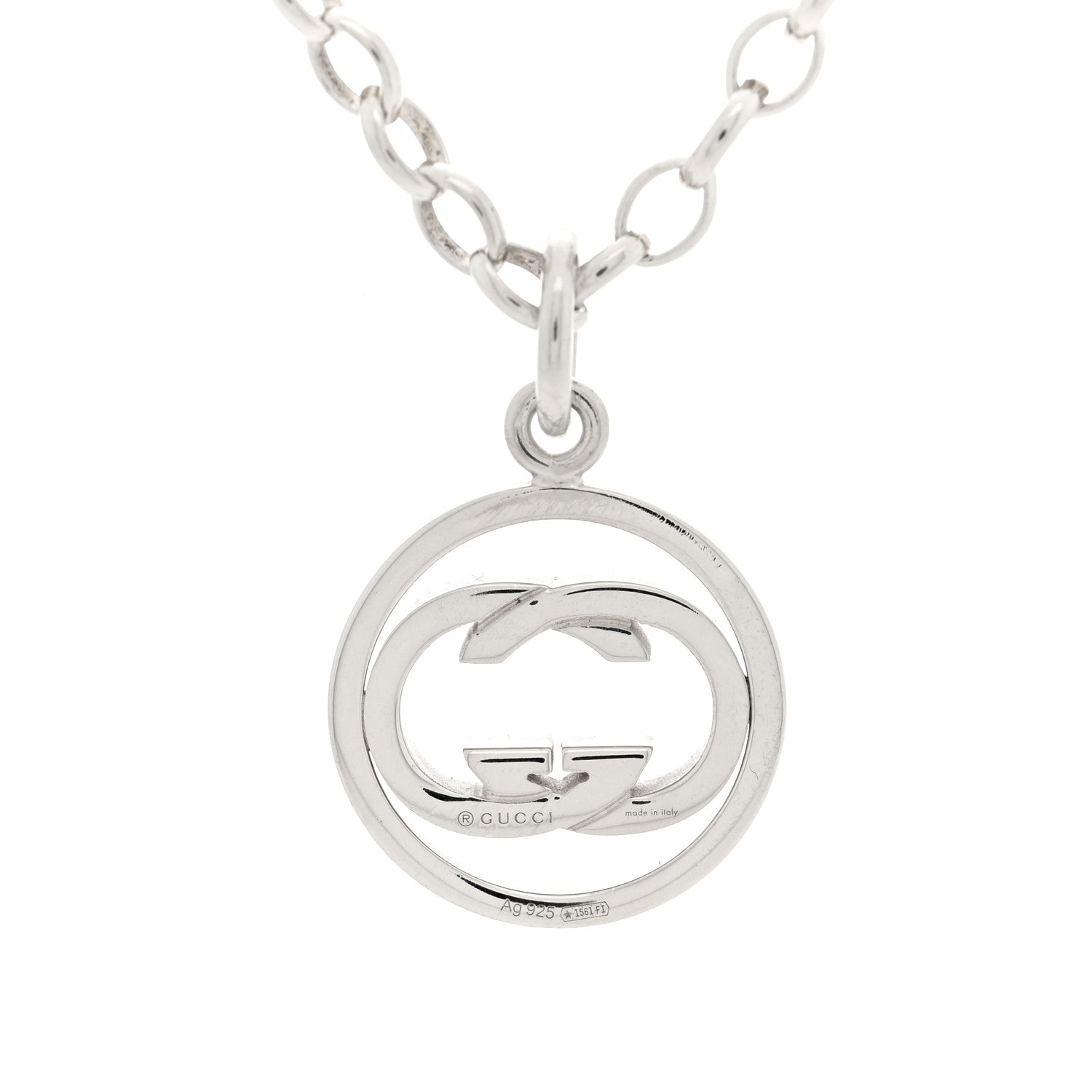 Gucci Sterling Silver Britt Necklace 4 of 6