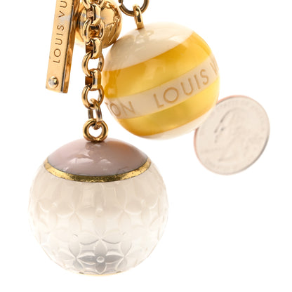 Louis Vuitton Mini Lin Croisette Bag Charm Yellow 4 of 7