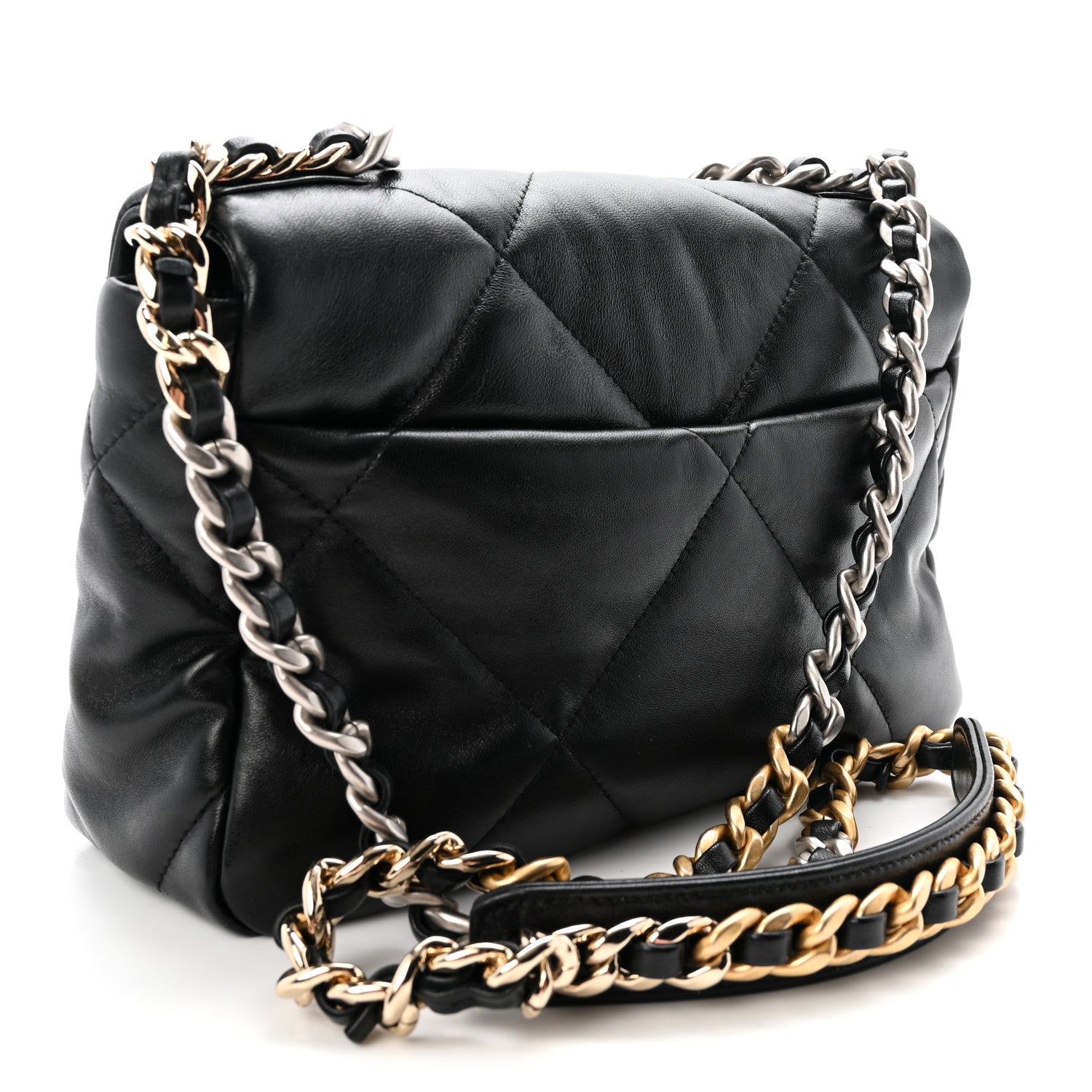 Chanel Lambskin Quilted Medium Chanel 19 Flap Black 3 of 10