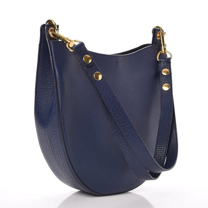 Celine Supple Calfskin Small Hobo Ink Blue 3 of 7
