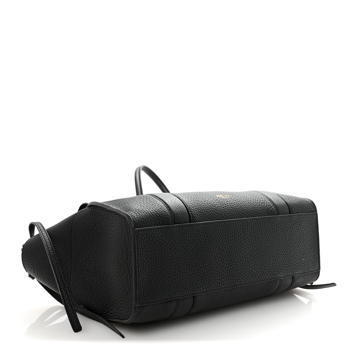 Heavy Grain Small Soft Bayswater Satchel Black