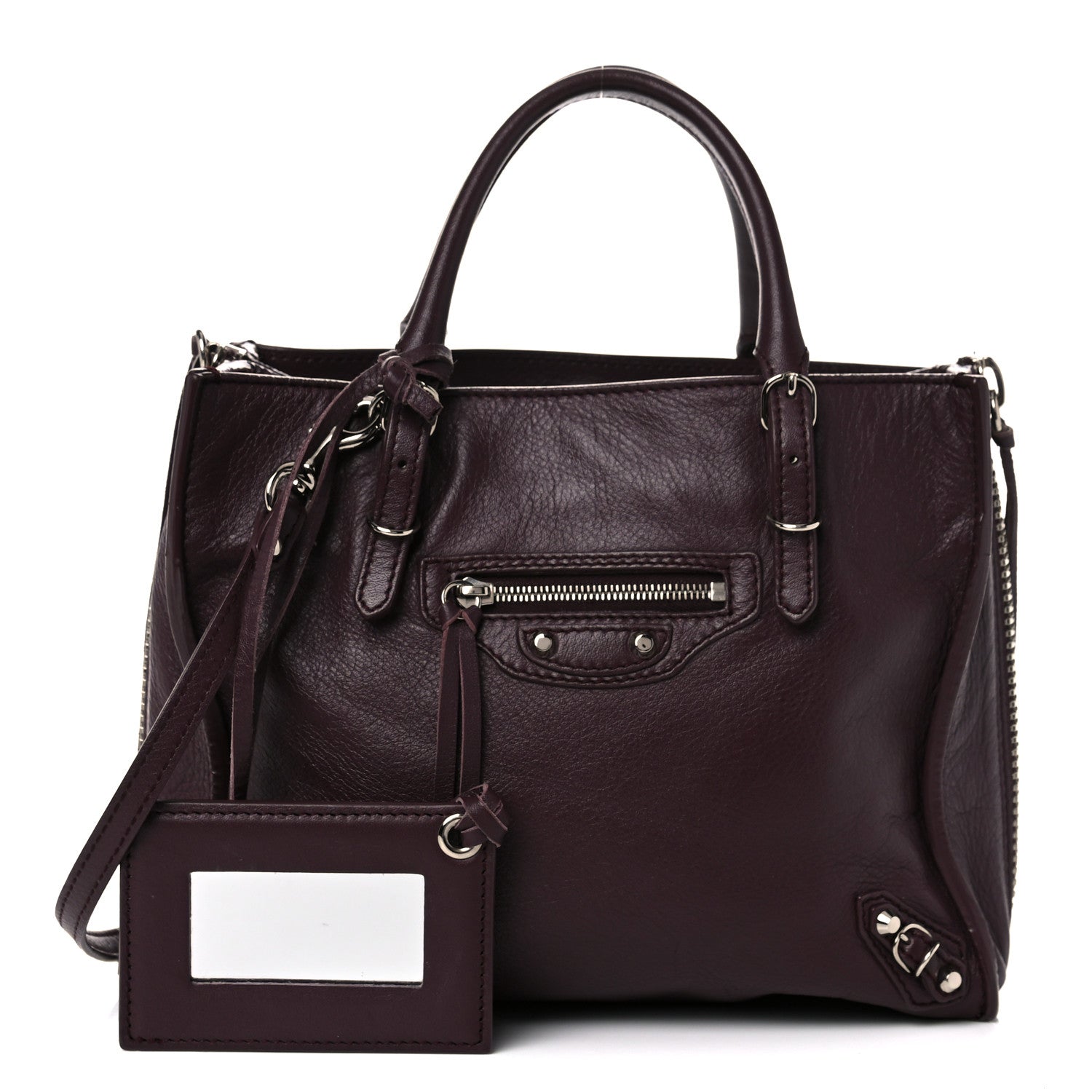 Balenciaga Calfskin Papier Mini A4 Zip Around Tote 3 of 20
