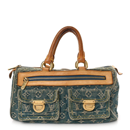 Louis Vuitton Monogram Denim Neo Speedy Blue 1 of 12