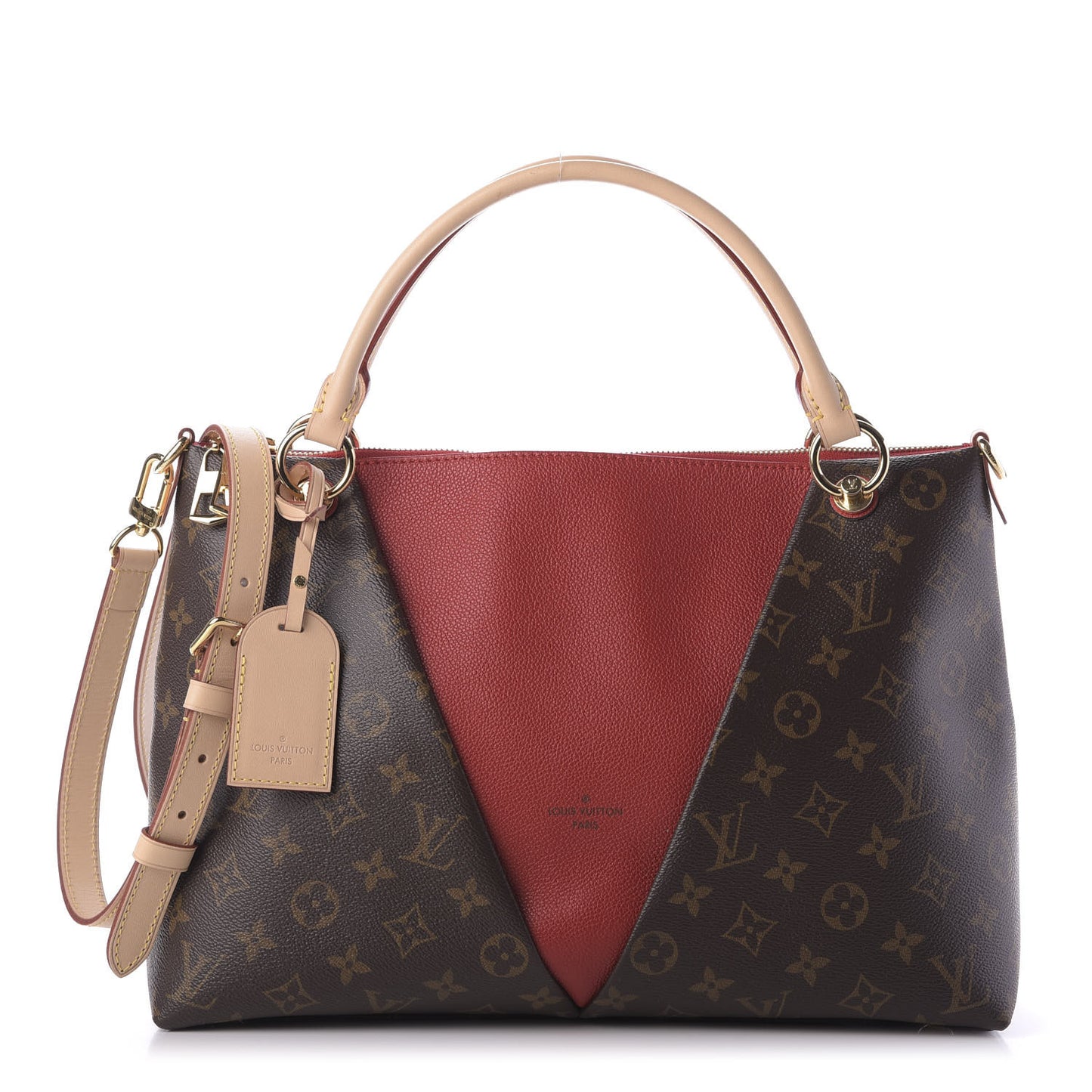 Monogram V Tote MM Cherry