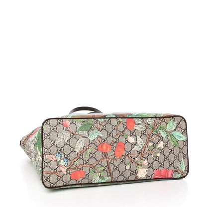 Gucci Soft GG Supreme Monogram Tian Medium Crossbody Tote Beige Multicolor New Acero 3 of 10