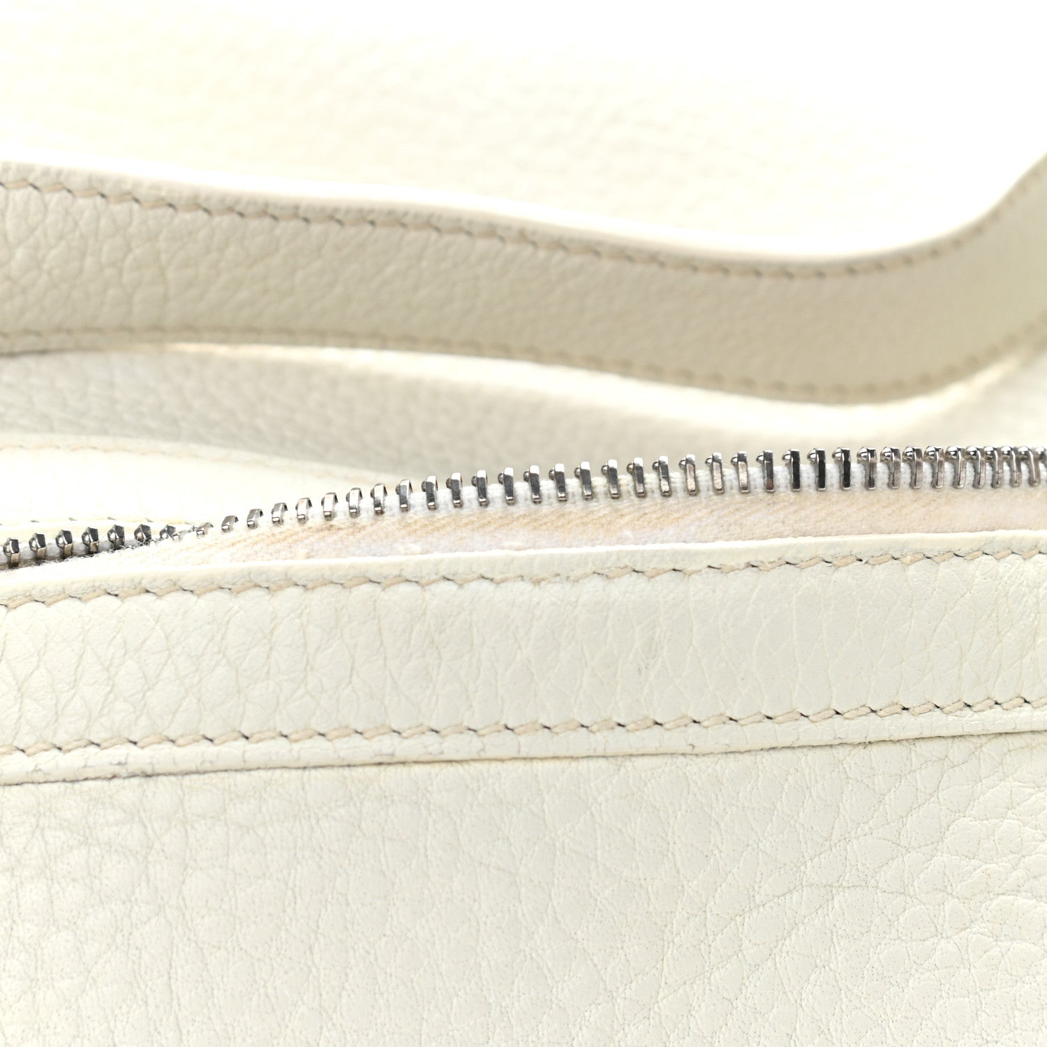 Hermes Taurillon Clemence Sac Doremi 35 White 11 of 12