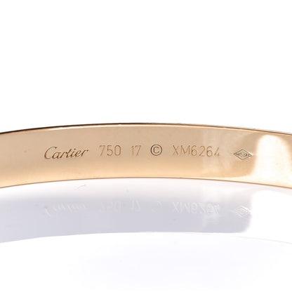 Cartier 18K Yellow Gold LOVE Bracelet 17 4 of 5