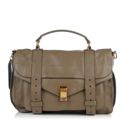 Proenza Schouler Lambskin Medium PS1 Satchel Smoke 1 of 9