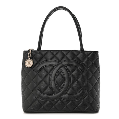 Chanel Caviar Quilted Medallion Tote Black 1 of 10