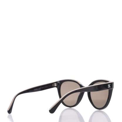 Chanel Acetate CC Butterfly Sunglasses 5414 Black Beige 4 of 8