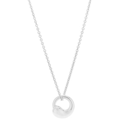 Tiffany Sterling Silver 12mm Elsa Peretti Eternal Circle Pendant Necklace 4 of 7