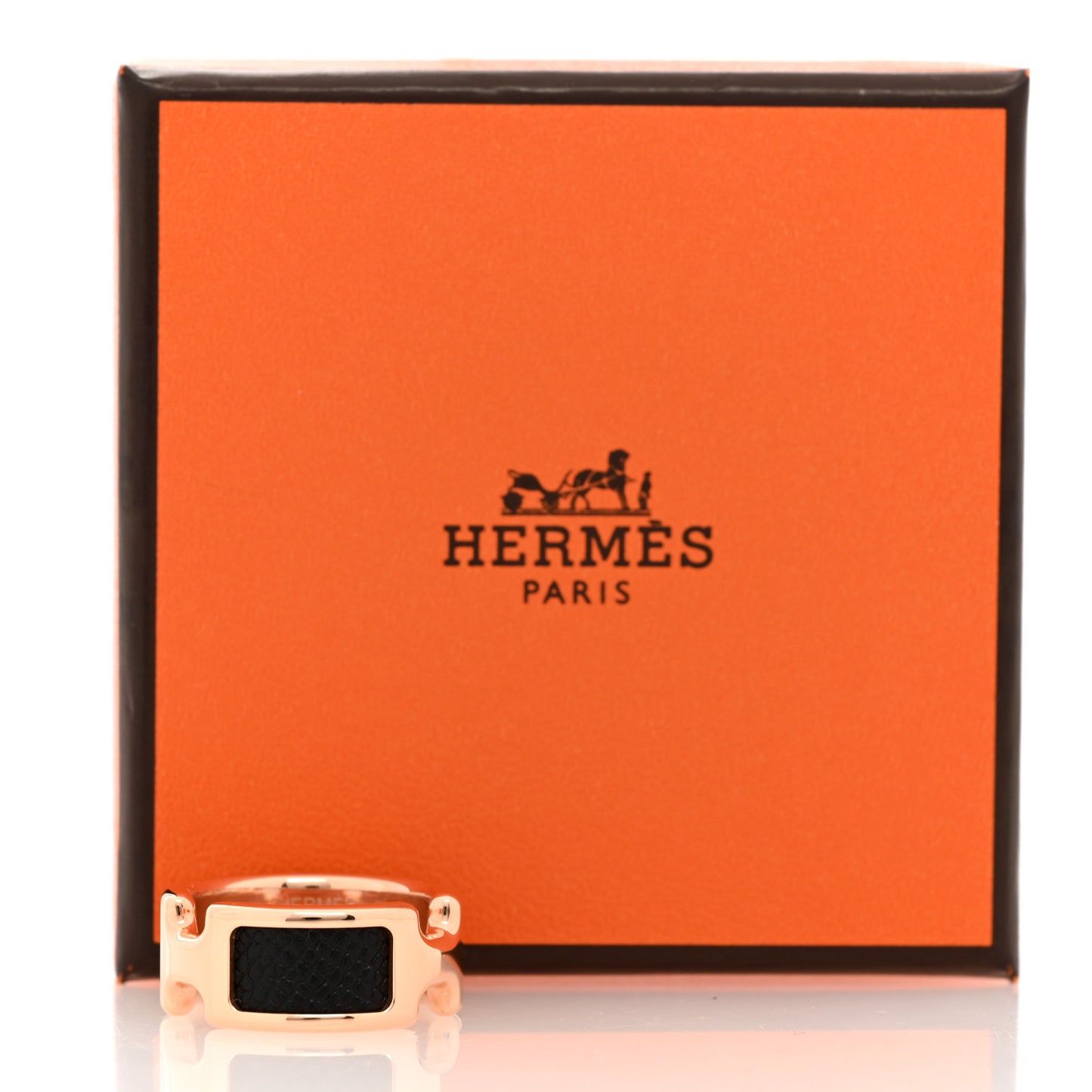 Madame Calfskin Olympe Ring S Black