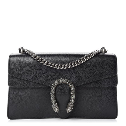 Gucci Pebbled Calfskin Small Dionysus Shoulder Bag Black 1 of 15