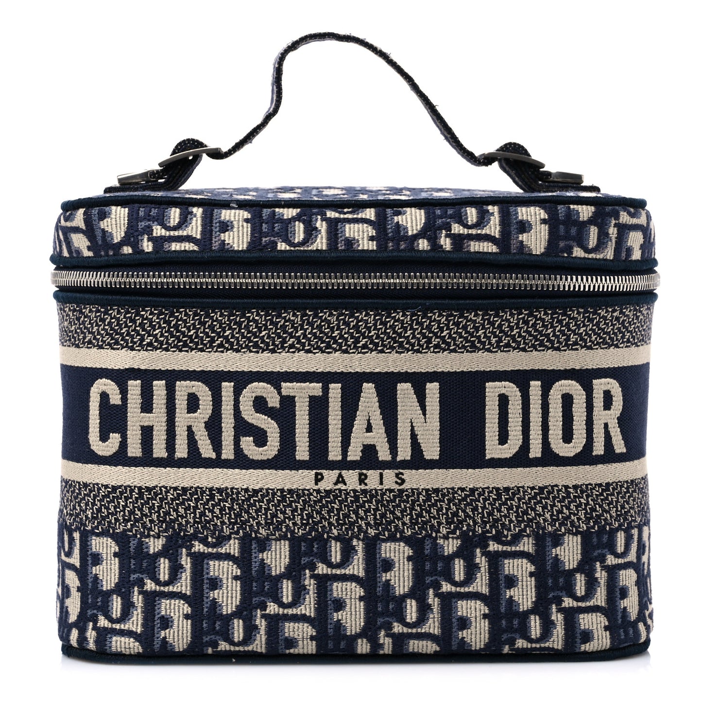 Oblique Diortravel Vanity Case Blue