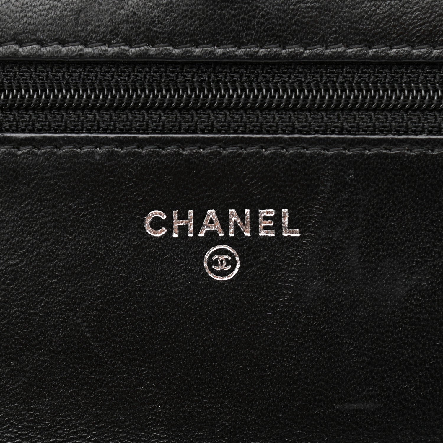 Chanel Lambskin Quilted Wallet On Chain WOC Black 6 of 16