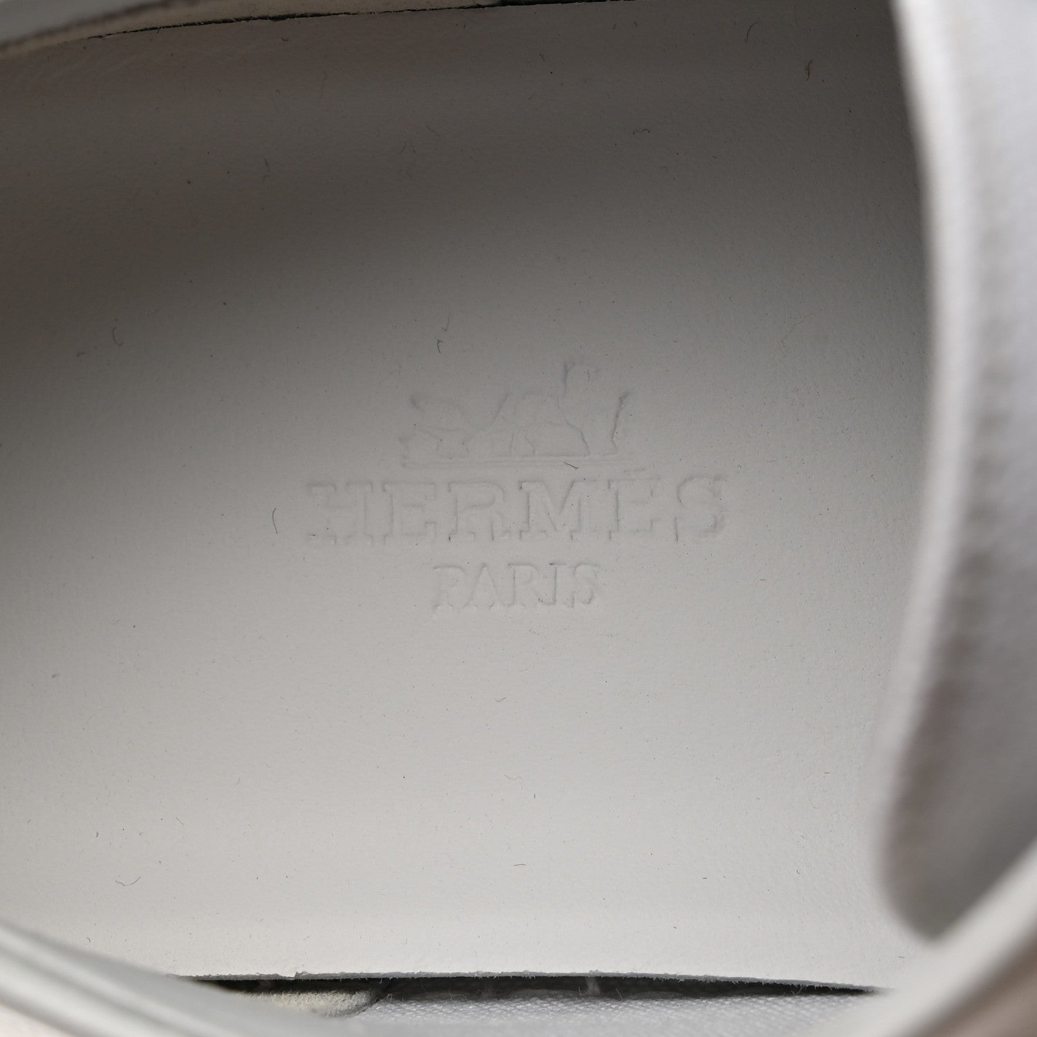 Hermes Canvas Embroidered Innocent Sneakers 41 White 6 of 8