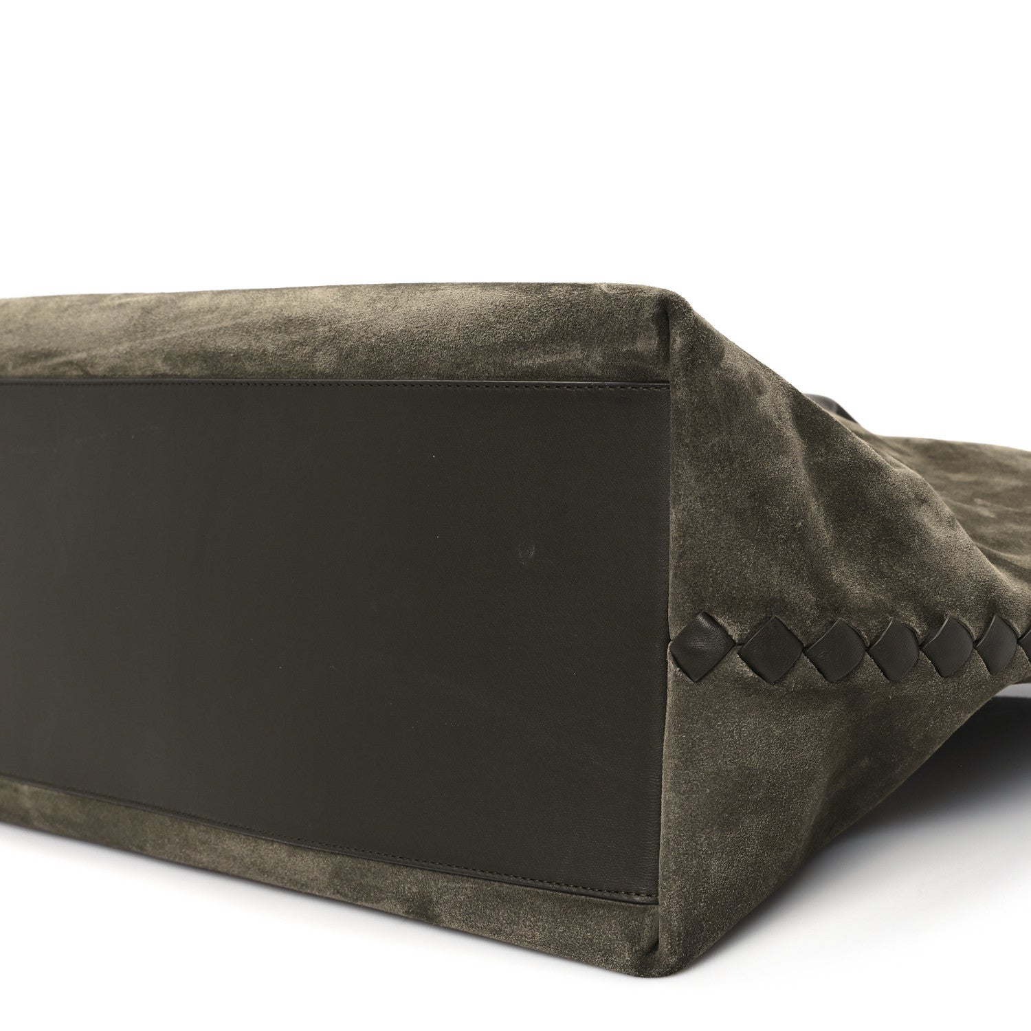 Bottega Veneta Suede Large Cabat Camping Kaki 10 of 12