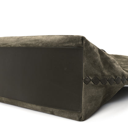 Bottega Veneta Suede Large Cabat Camping Kaki 10 of 12