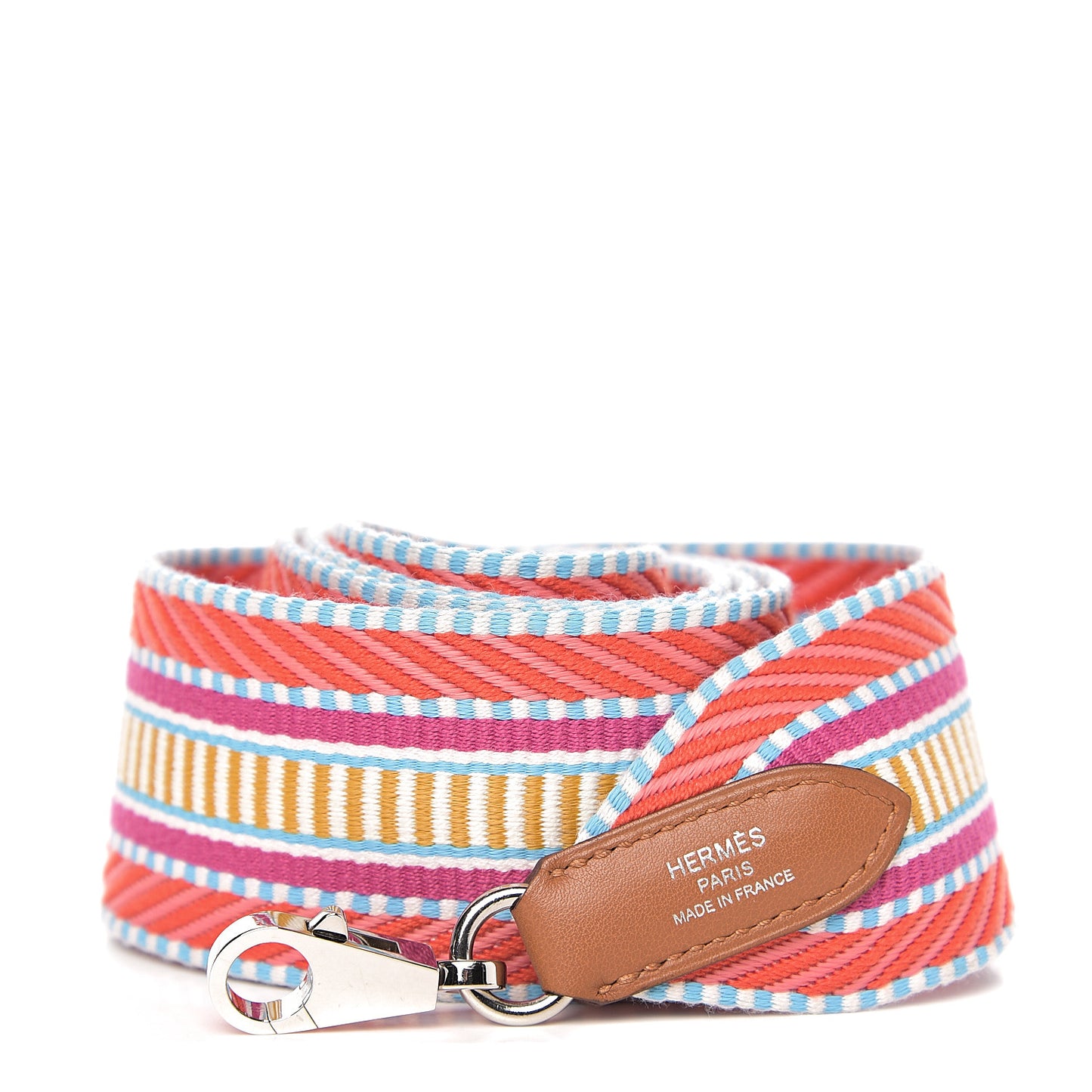 Toile Swift 50mm Sangle Cavale Shoulder Strap Capucine Magnolia Gold