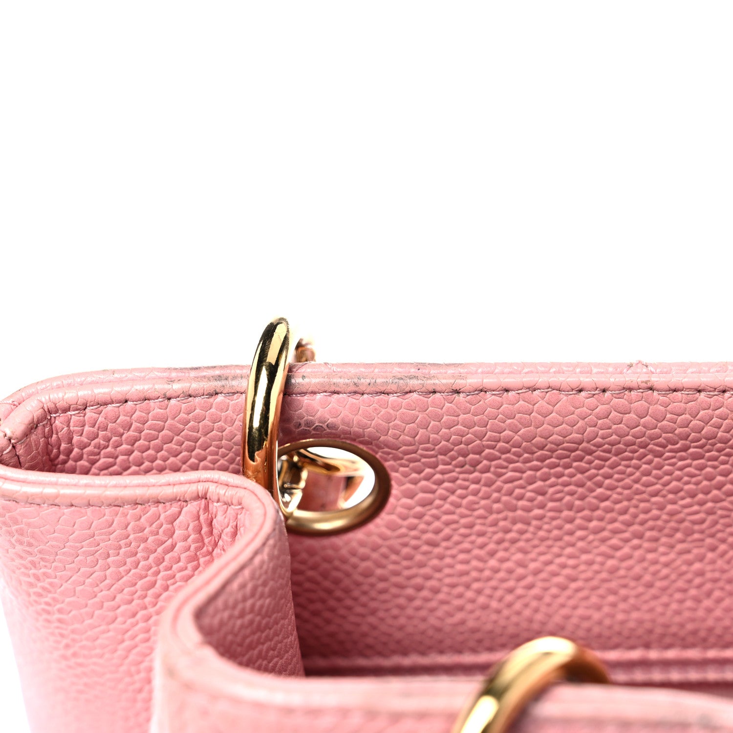 Chanel Caviar Quilted Petit Shopping Tote PST Pink 19 of 30