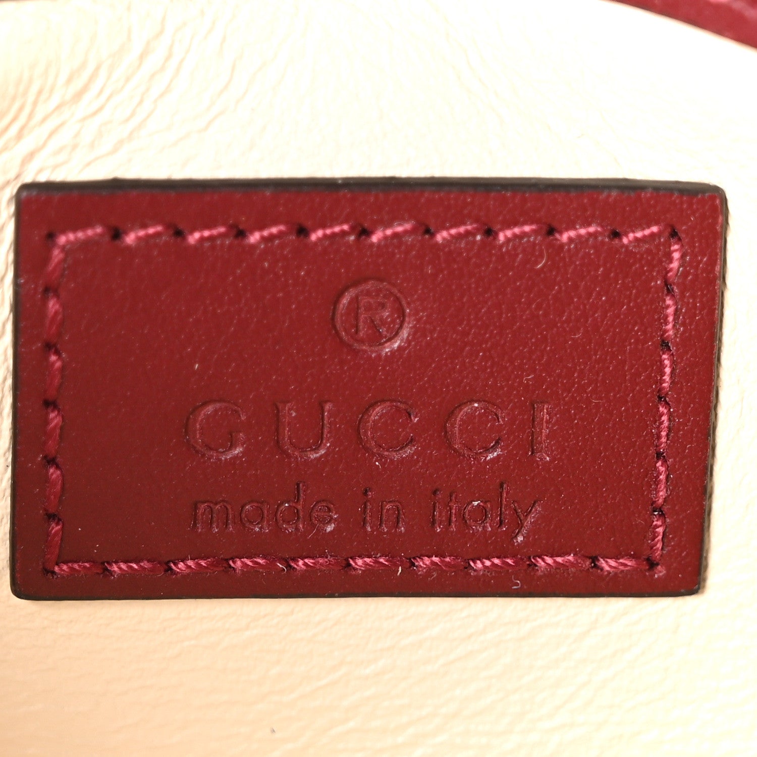 Gucci Calfskin Matelasse Super Mini GG Marmont Shoulder Bag Rosso Ancora 6 of 10