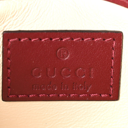 Gucci Calfskin Matelasse Super Mini GG Marmont Shoulder Bag Rosso Ancora 6 of 10