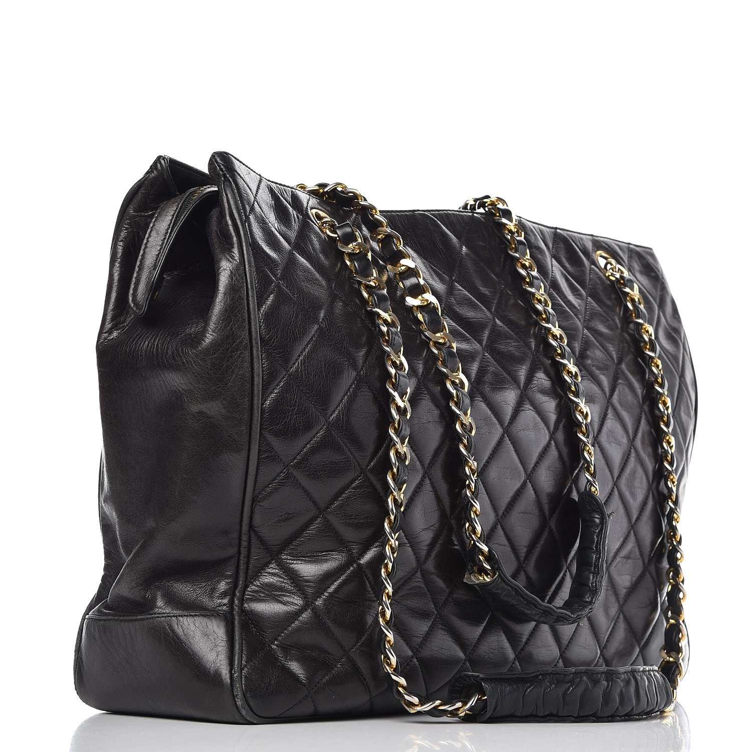 Chanel Lambskin Quilted Shoulder Bag Black 3 of 20