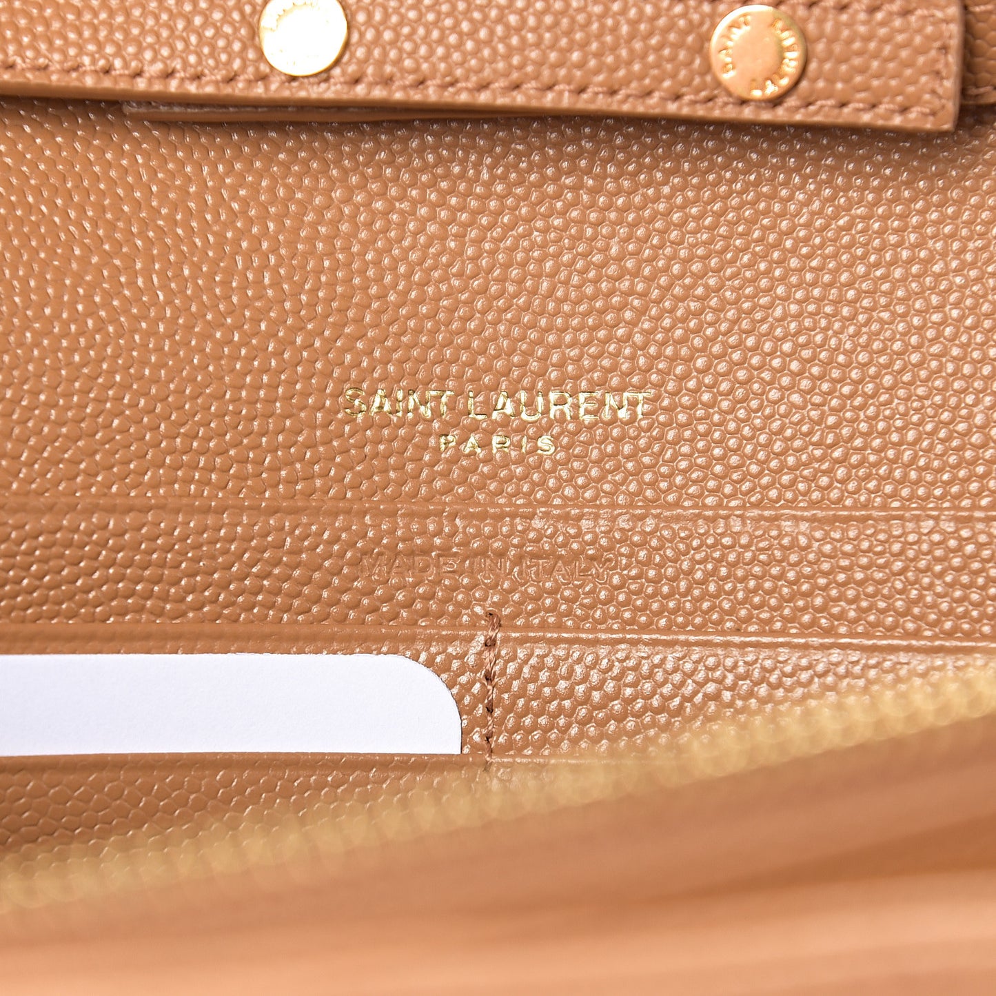 Grain De Poudre Mixed Matelasse Triquilt Monogram Chain Wallet Cork