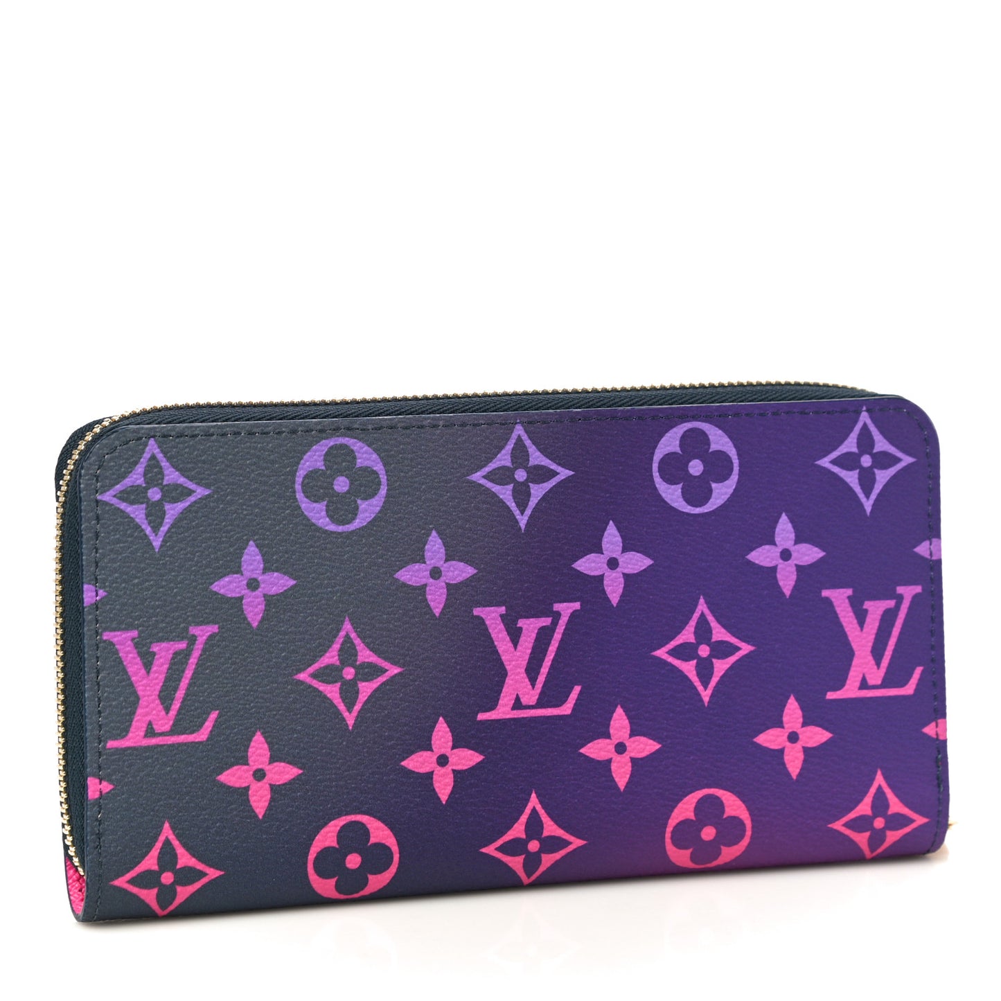 Monogram Giant Spring In The City Zippy Wallet Midnight Fuchsia