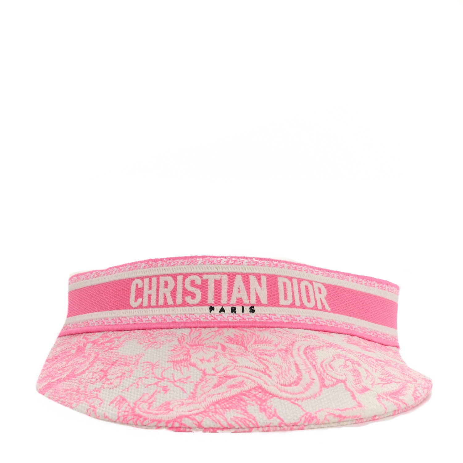 Christian Dior Toile De Jouy Reverse Visor Fluorescent Pink 3 of 7